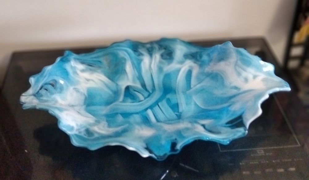 Travessa de vidro prensado