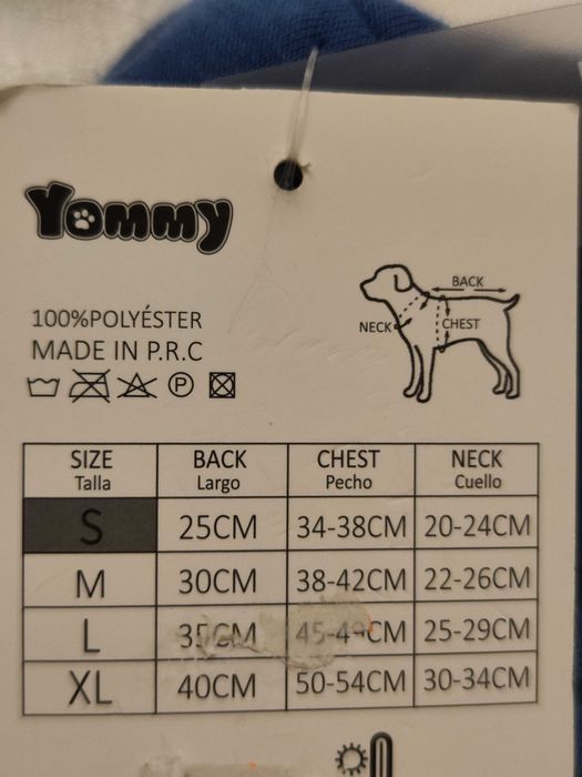 Casaco de Inverno azul para Cão - S - novo