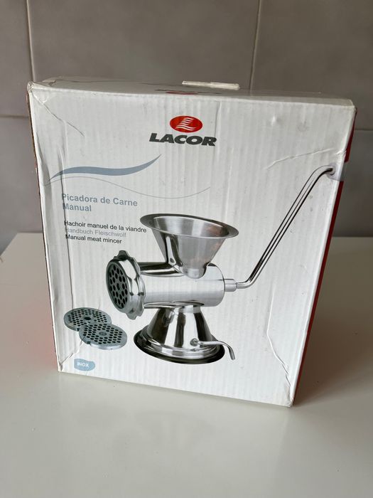 Máquina Picadora de Carne Manual Aço inox