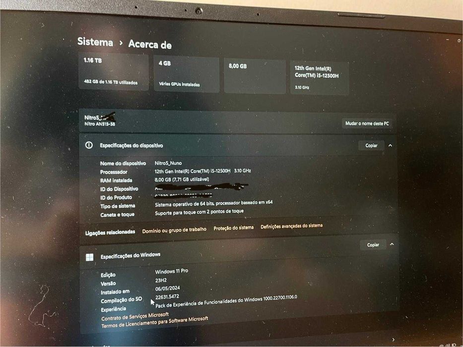 Acer Nitro 5 Gaming – Like New64552901709953124