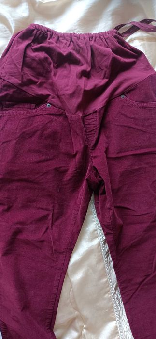 SPODNIE CIĄŻOWE 2 szt. cienki sztruks,nowe