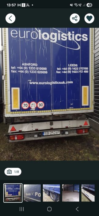 Humbaur standard firanka 2007 Schmitz Ocynk