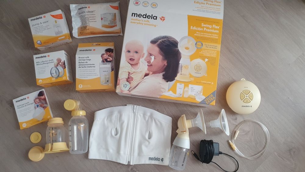 Kit completo bomba eléctrica de leite Medela Swing Flex
