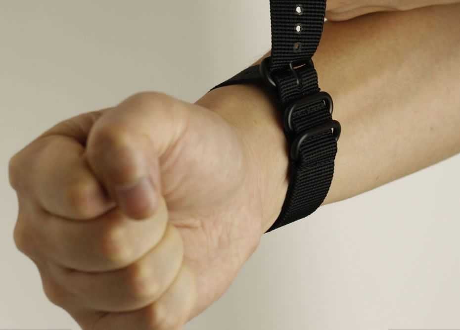 Pasek NATO strong 22mm do zegarka czarne klamry PVD premium INFANTRY