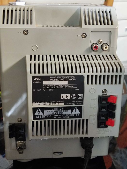 Aparelhagem JVC UX-V10 | Design Vertical Retro | CD e Cassete