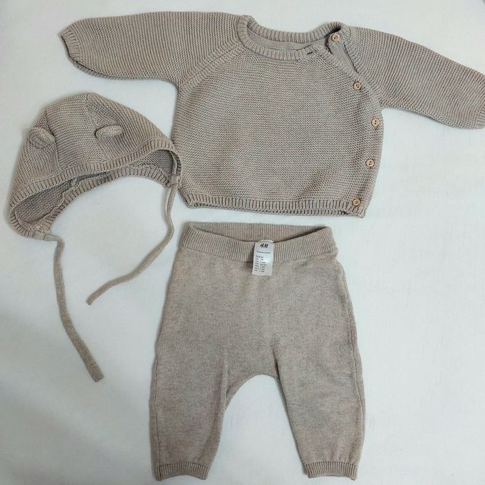 Ciepły komplet dla niemowlaka rozm. 56