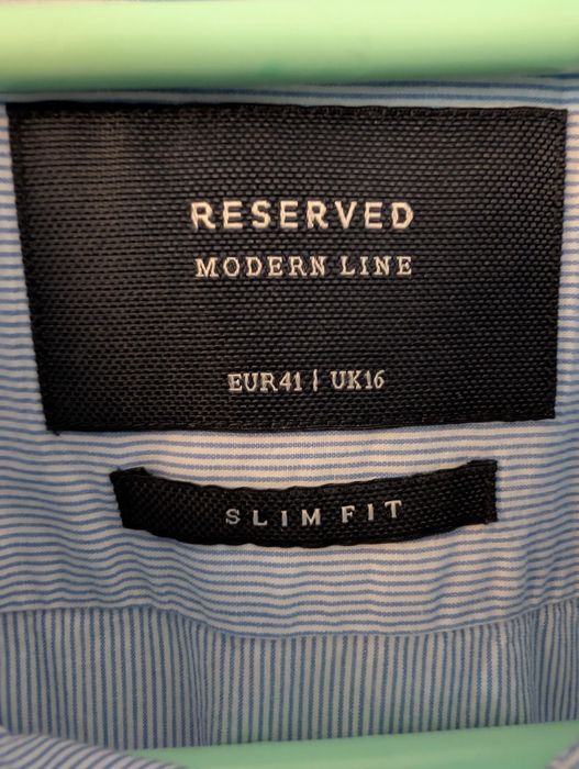 Koszula męska Reserved elegancka długi rękaw slim fit 41/L