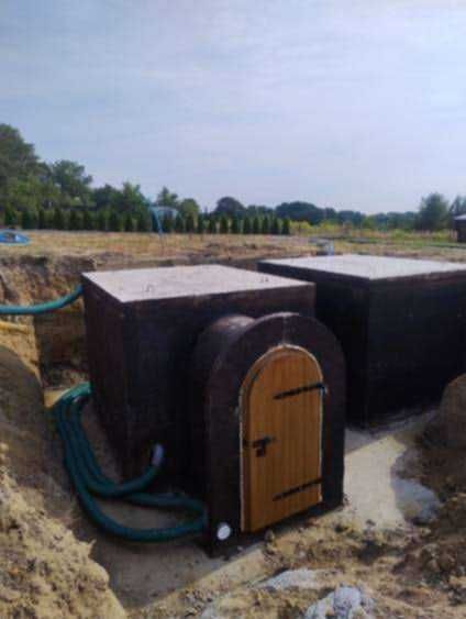 Piwnica betonowa z płaskim dachem, schron