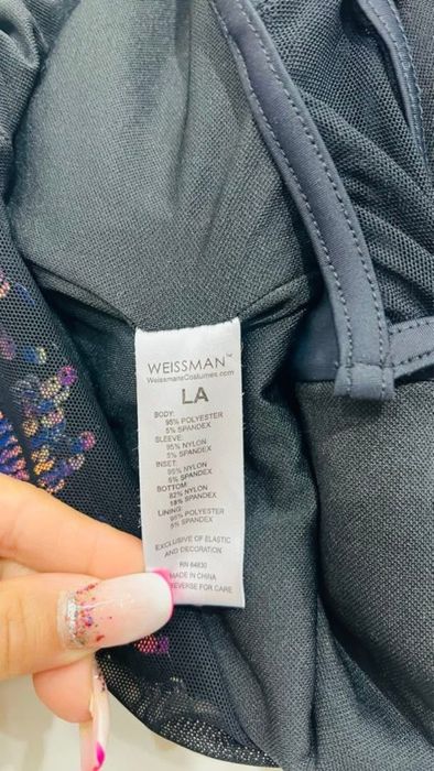 Weissman taneczny kombinezon z cekinsmi M holo kameleon