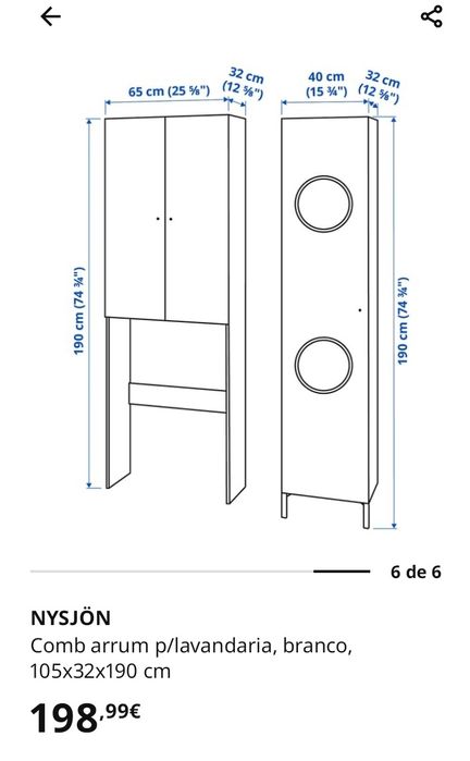 NYSJÖN IKEA armário lavandaria