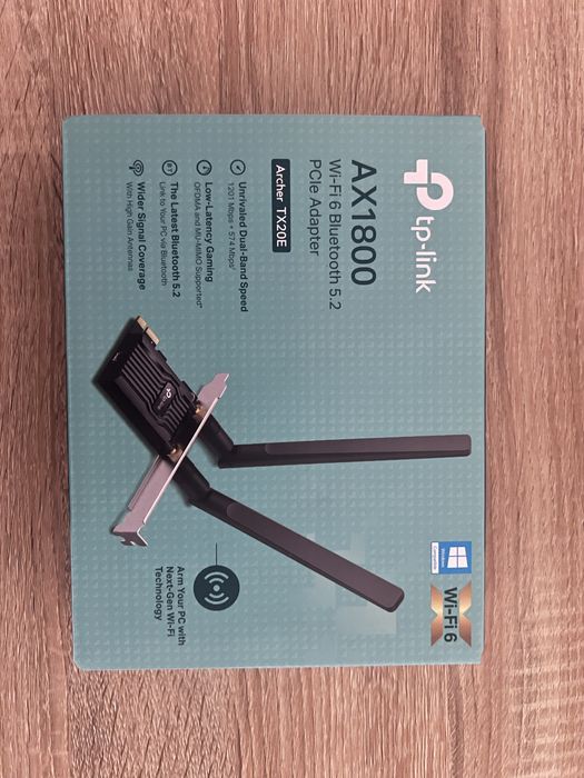 TP-Link AX1800 Wi-Fi 6 Bluetooth 5.2 PCIe Adapter