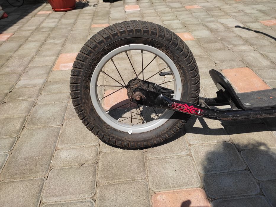 Самокат Двоколісний Sr 2-047 Великі Колеса, Ручне Гальмо