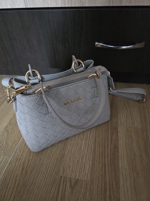 Стильна жіноча сумочка, BESSIE, сіра