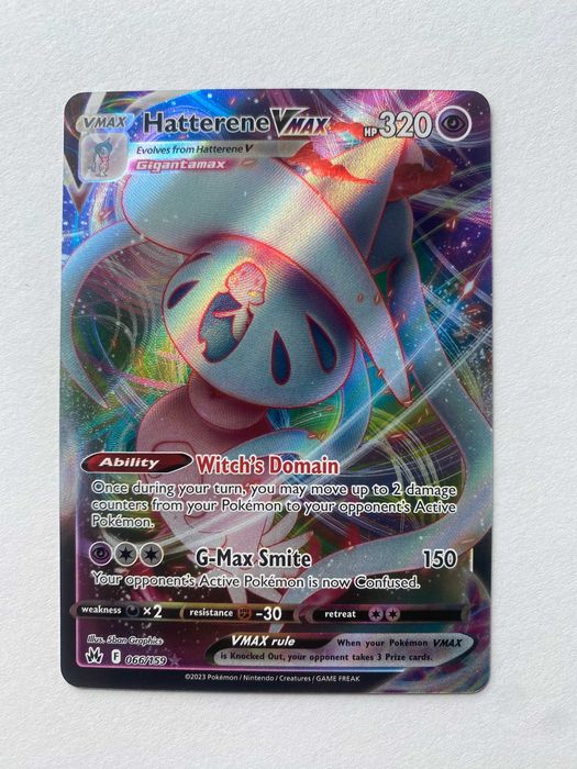 Karta Pokemon: Hatterene VMAX (CRZ 066) / Crown Zenith