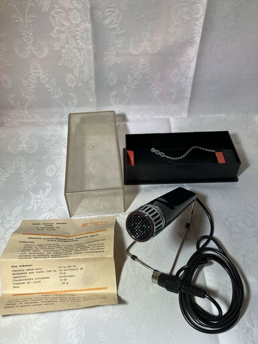 Nowy Mikrofon Unitra Tonsil mdu 27 Prl Vintage