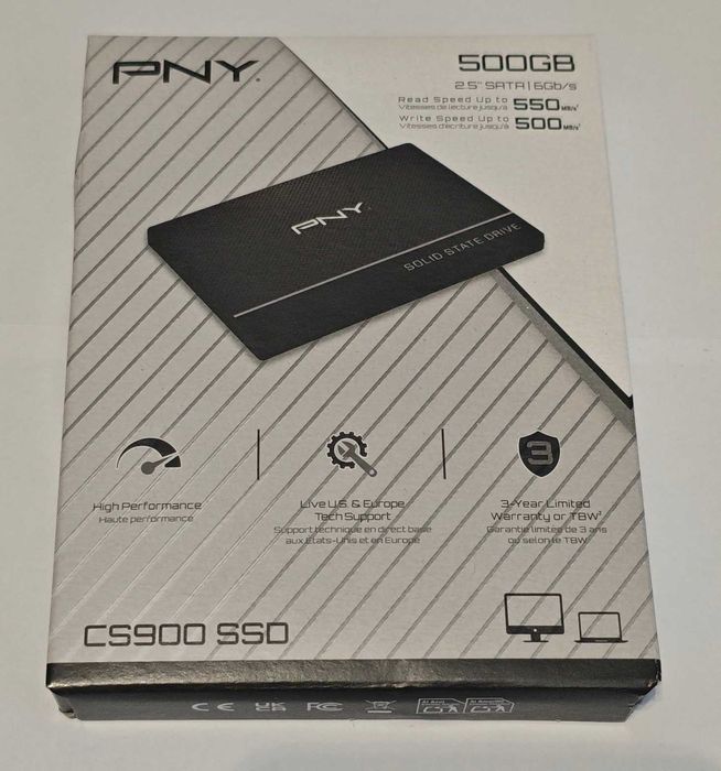 Nowy Dysk SSD 2,5” SATA III PNY CS900 500GB