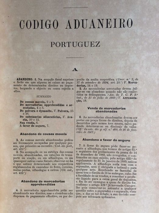 Codigo aduaneiro portuguez : comprehendendo os serviços...1897