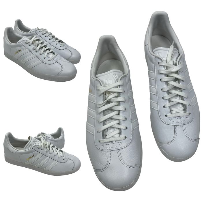 ОРИГІНАЛ чоловічі кросівки Adidas Gazelle кеди газелі білі сірі нові