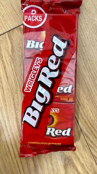 Gumy do żucia Big Red cynamonowe z USA - zestaw 3 paczki