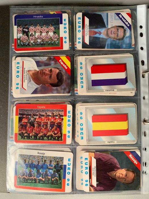 Calendários Antigos de Futebol - Euro 96 (preço unitário)