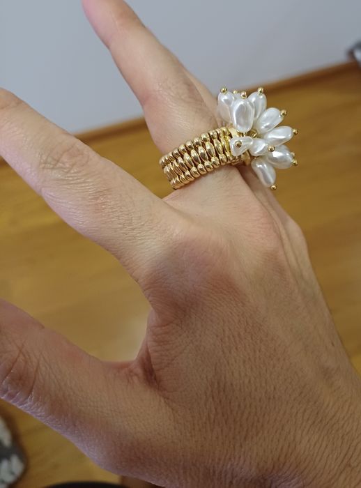 Anel com flor novo