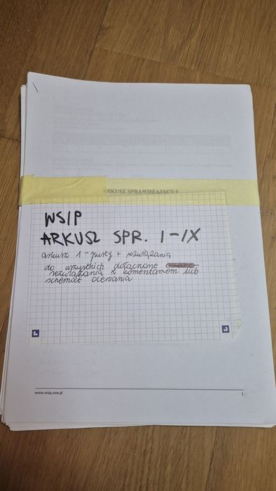 Arkusze maturalna z chemii WSIP