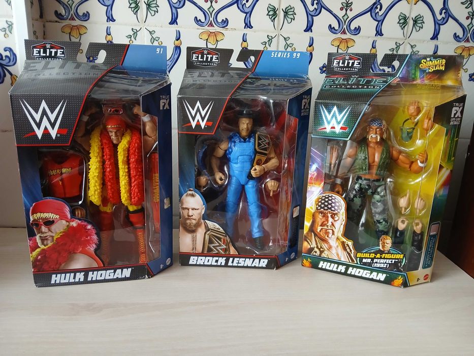 figuras wwe elite mattel ultimate edition em caixa wrestling bonecos