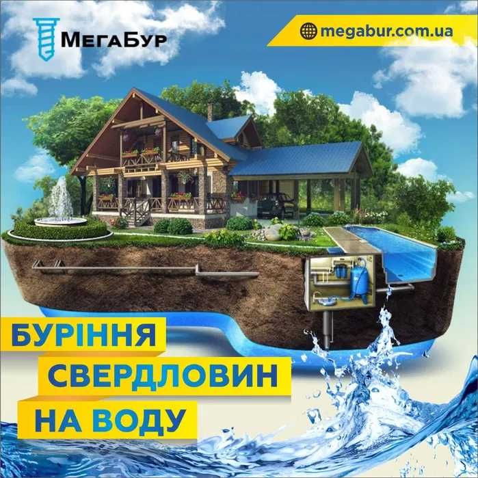 Буріння свердловин. Бурение скважин. на воду під ключ Трипілля