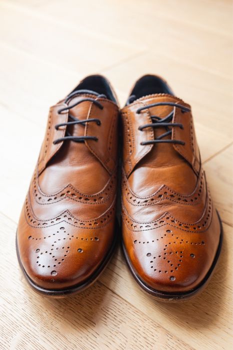 Goodwin Smith 42 eleganckie męskie Nowe Brązowe Oxford / Derby prezent