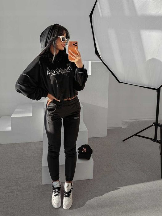 O la voga dres welur komplet olavoga handies czarny S M