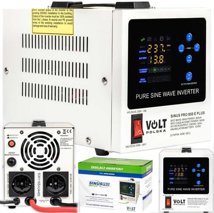 ИБП, ДБЖ, UPS, Инвертор, Volt Polska SINUS PRO 850E PLUS 12V 500/850W