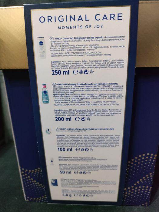 Zestaw kosmetyków Nivea Care