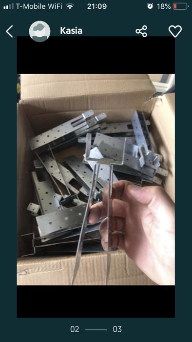 Wspornik łaty kalenicowej 40x170