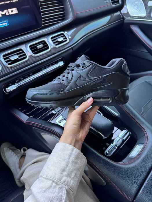 Женские кроссовки Nike Air Max 90 Triple "Black" Размеры 36-40