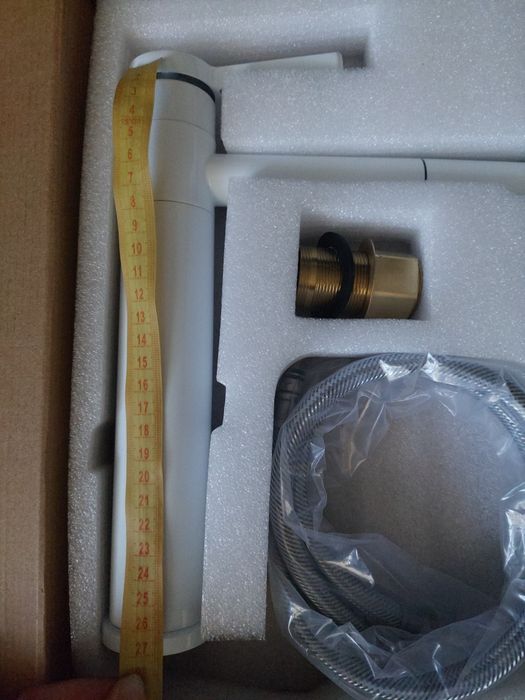 Nowa Bateria umywalkowa biała obrotowa