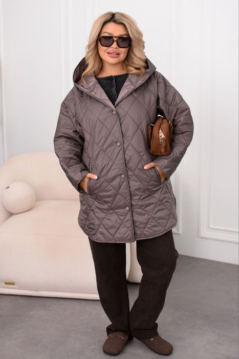 Стильна стьогана курточка 48-62