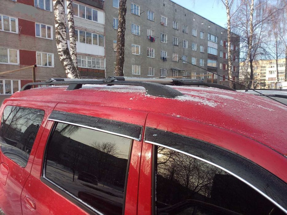 Комплект JA Q4 - KV 5 Аеро Перекладини SY5-G8 на рейлінги Dacia logan