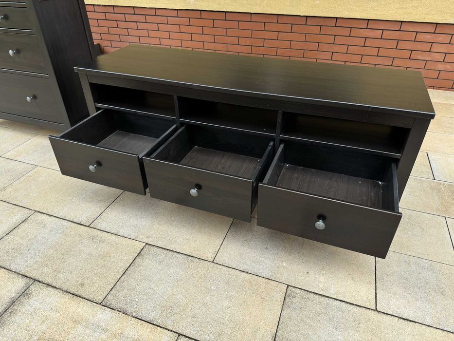 Komoda rattanowa szafka rtv  przedpokój lustro wiklinowa