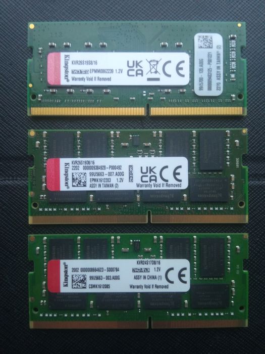 Оперативна пам'ять ноутбука 16Gb DDR4
