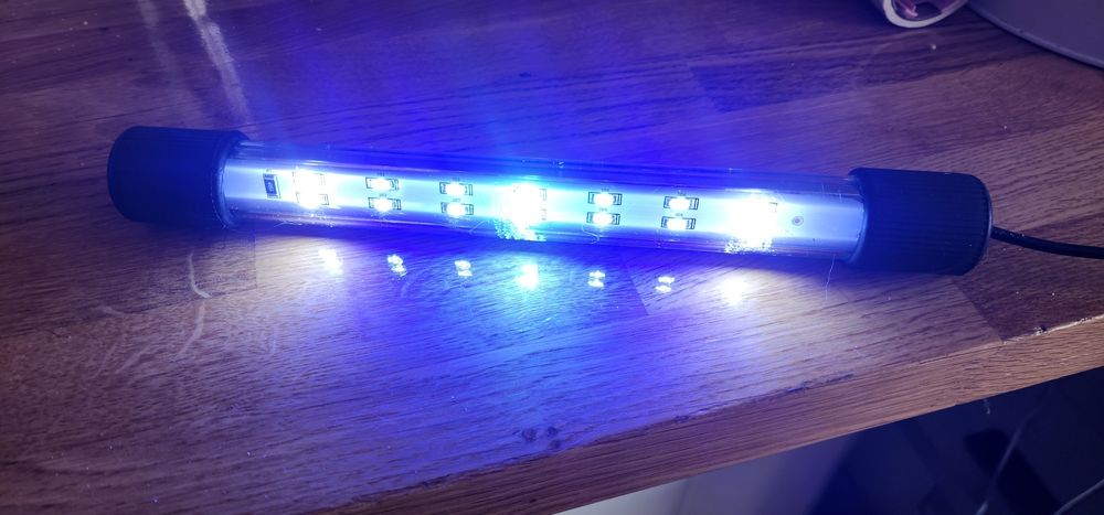 Luminária Power Tube marine blue da Oceantech 30w para aquário marinho