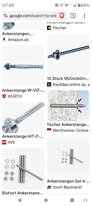 Pręt gwintowy M16 x260