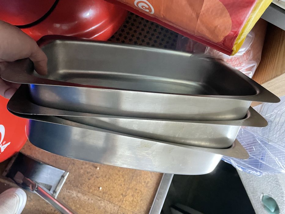 Tabuleiros de inox