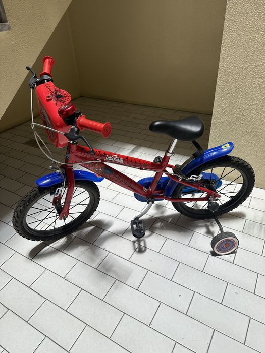 Bicicleta Criança 16” Spider-Man com Rodinhas