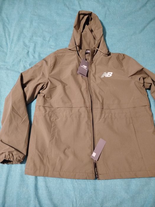 Nowa zielona khaki kurtka ocieplana News Balance XL
