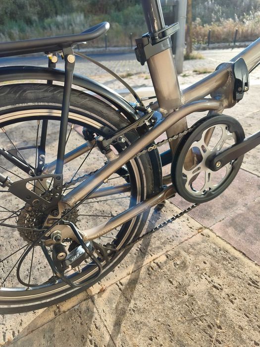 Bicicleta Dobrável Btwin Fold 560 (2023) c/ Porta-Bagagem - Muito Bom Estado