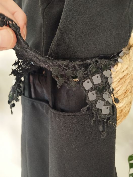 Sukienka koktajlowa, wieczorowa, na wesele maxi, ażurowy r. S Regina L