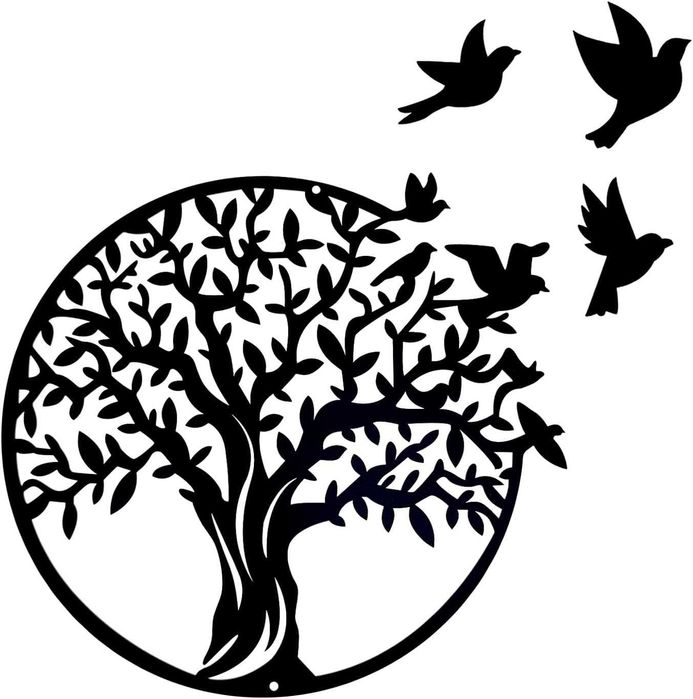 Nowa metalowa dekoracja ścienna / drzewo życia / 48cm / ozdoba !4676!