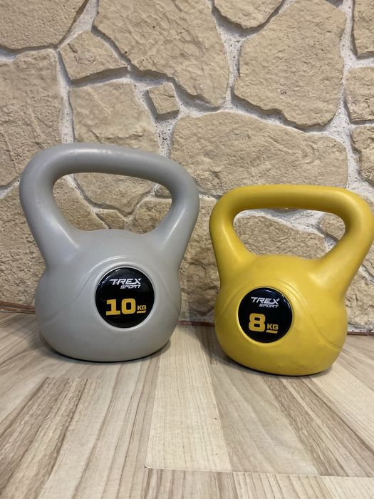 Zestaw Kettlebell 8 kg + 10 kg TREX Sport – Trening Siłowy / Fitness