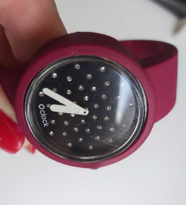 Годинник Oclock  чорний. браслет 17см