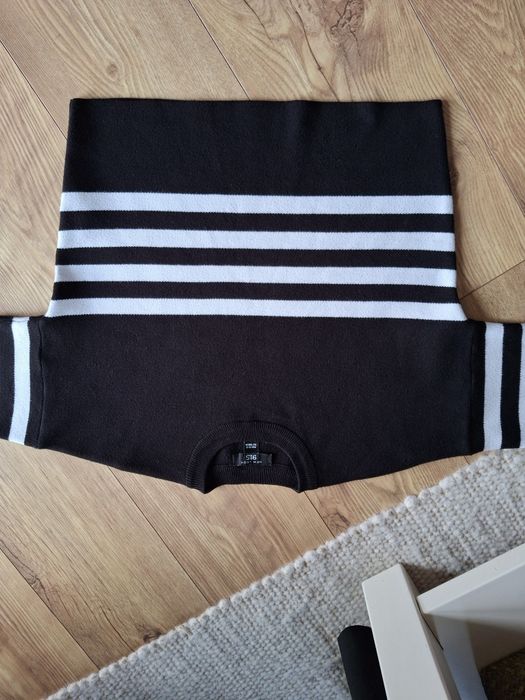 146cm 152cm, New Look dziewczęcy sweter z wiskozy, czarno biały swetr